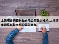 上海鹰角网络科技有限公司是游戏吗,上海鹰角网络科技有限公司怎么样